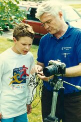 19940910-TheoPankratz-90BD-HeritageFair-Mt-Lake-MN (14) Joel Epstein with his grandfather Tod Olson