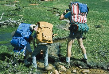 R1_005-2 Stopping for a drink and fording the stream