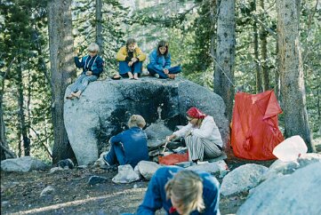 R2_005 This rock provided a good view of the camp kitchen.