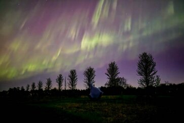 Franconia Aurora An unusually strong geomagnetic storm brings aurora far south from its normal home in the arctic. Franconia Sculpture Park, near Taylors Falls MN, is far enough...