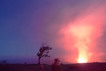 Orion over Kilauea Kilauea is an active volcano on the Big Island, Hawaii, and the central feature of Volcano National Park. In the previous years there had been lava flows from...