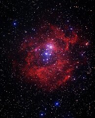 Rosette Nebula This is a very large region of sky, but the beautiful red remnants of this supernova explosion are faint. One of the attractive features of the Rosette is the...