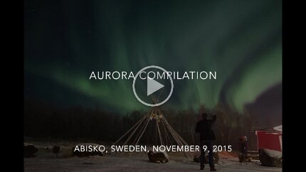 2015-Aurora Compilation, Abisko Sweden An attempt to portray the experience under the northern lights. These are sequences of still shots, exposed for four to eight seconds each, then cross-dissolved...