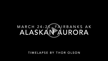 2022-Alaskan Aurora Northern lights over two days at the beginning of Alaskan Spring.