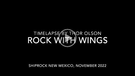 2022-Rock With Wings (Elysian Fields) Night skies over the geologic feature known to the Navaho as 