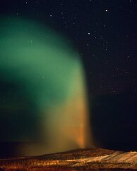 Old Faithful, Even at Night Does a geyser erupt when no one is there to see it? Here is Old Faithful erupting on schedule, long after the crowds have abandoned the benches on the...