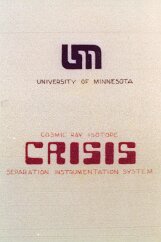 19770500 Balloon Launch T10-22-print My hand-drawn logos on the styrofoam insulation of the instrument package.