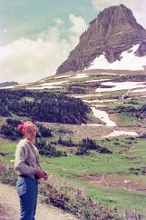 19760800-GlacierPark-16 Mt Reynolds at Logan Pass.