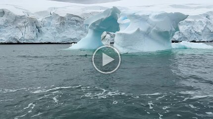 Video: A floating ice tunnel.