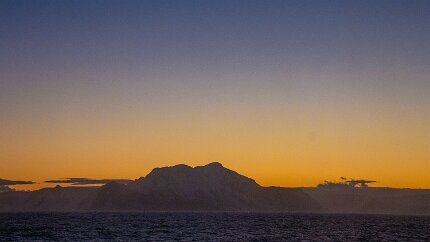 IMG_2455 We are entering civil twilight, but it will be a long gradual transition. The sun won't actually show at the horizon for another hour and a half.