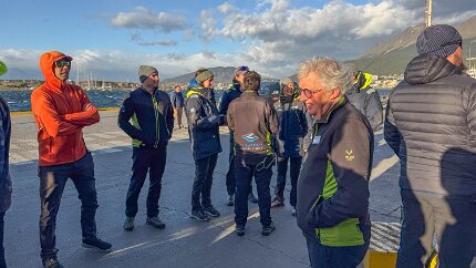 IMG_9031 The expedition staff gathers to give us a fond farewell as we disembark.