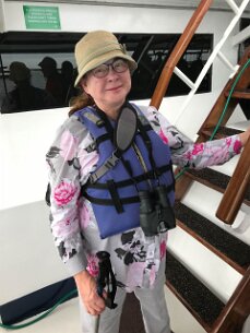 IMG_6854 Poldi, well prepared for the dinghy ride to the island.