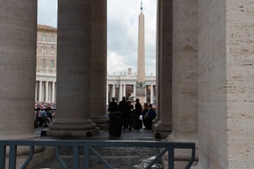 _MG_7144 Obelisk in St Peter's Square. The hieroglyphs have been erased from it per Papal order.