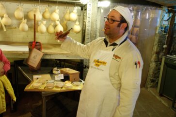 _MG_8293 Our tour guide explains the origins of cheese