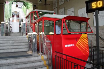 Bergamo-103 The funicular connecting lower Bergamo with upper (old) Bergamo.