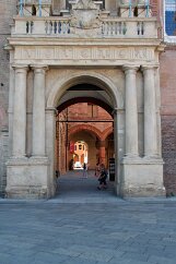 Bologna-107 Bologna has been the home of the reference weights and measures used for trade and markets. We did not have time to check their accuracy.