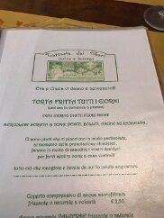 Food-107 The menu at Trattoria dai Sibani.