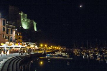 Liguria-CinqueTerre-105 Lerici by night. No cars.