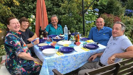 Piedmont-Pallanza-117 Another reunion, this time including classmate Daniele.