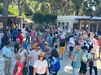 IMG_6709 The entry to the Palace of Knossos. It is very popular; I'm glad we were not here during the high season!