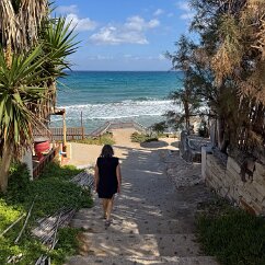 IMG_6980 We can't resist stopping at a Mediterranean shore overlook.