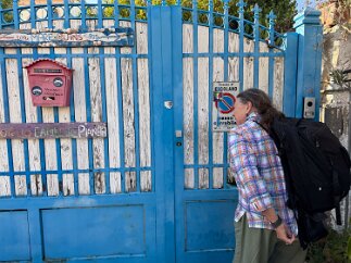 IMG_7256 The gate at the hostel.