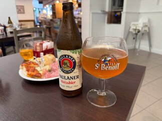 IMG_6675 Having a beer with Mario's friends at the bar watching the football (soccer) match.