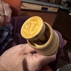 IMG_6662 A stamp, for butter or bread. Mario collects them.