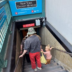 IMG_6310 Our destination: the Transit Museum, appropriately housed in a former subway terrminal.